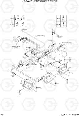 2051 BRAKE HYDRAULIC PIPING 2 HL780-3, Hyundai