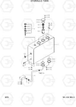 2070 HYDRAULIC TANK HL780-3, Hyundai