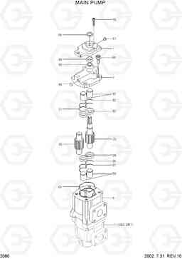 2080 MAIN PUMP HL780-3, Hyundai