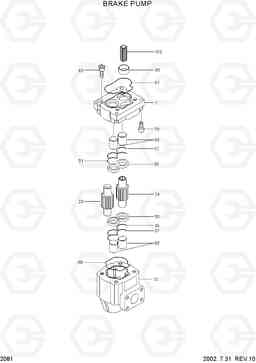 2081 BRAKE PUMP HL780-3, Hyundai