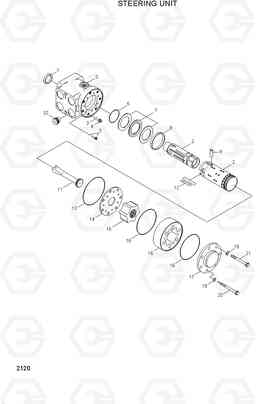 2120 STEERING UNIT HL780-3, Hyundai