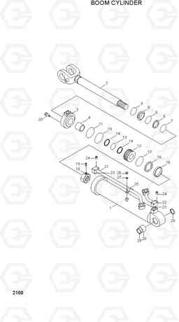 2180 BOOM CYLINDER HL780-3, Hyundai