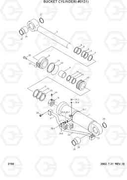 2190 BUCKET CYLINDER(-#0131) HL780-3, Hyundai