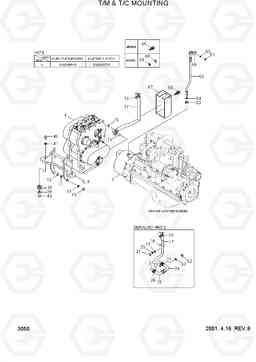 3050 T/M & T/C MOUNTING HL780-3, Hyundai