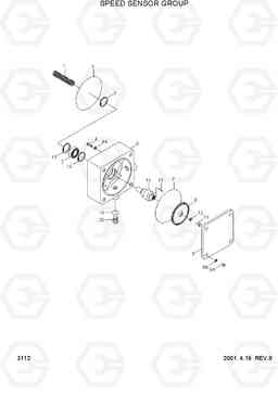 3112 SPEED SENSOR GROUP HL780-3, Hyundai