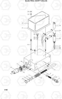 3180 ELECTRIC SHIFT VALVE HL780-3, Hyundai