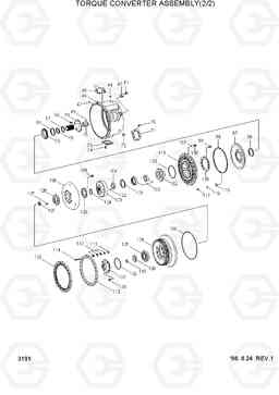 3191 TORQUE CONVERTER ASSEMBLY(2/2) HL780-3, Hyundai