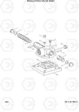 3201 REGULATING VALVE ASSY HL780-3, Hyundai