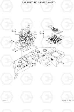 4032 CAB ELECTRIC 1(ROPS CANOPY) HL780-3, Hyundai