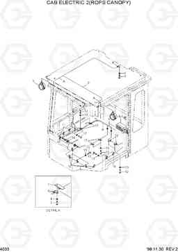 4033 CAB ELECTRIC 2(ROPS CANOPY) HL780-3, Hyundai