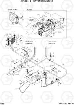 4080 AIRCON & HEATER MOUNTING HL780-3, Hyundai