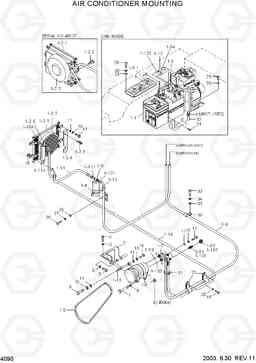 4090 AIR CONDITIONER MOUNTING HL780-3, Hyundai