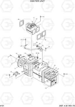 4101 HEATER UNIT HL780-3, Hyundai