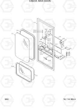 5052 CAB(3/4, MAIN DOOR) HL780-3, Hyundai