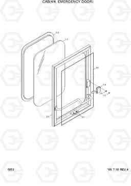 5053 CAB(4/4, EMERGENCY DOOR) HL780-3, Hyundai