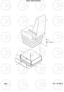 5060 SEAT MOUNTING HL780-3, Hyundai