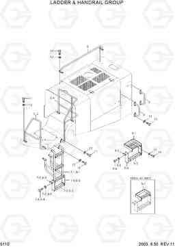 5110 LADDER & HANDRAIL GROUP HL780-3, Hyundai