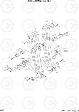 6010 BELL CRANK & LINK HL780-3, Hyundai