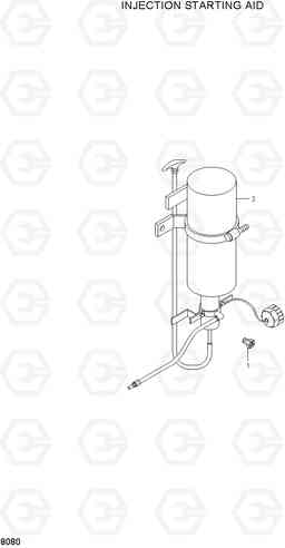 8080 INJECTION STARTING AID HL780-3, Hyundai