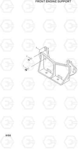 8150 FRONT ENGINE SUPPORT HL780-3, Hyundai