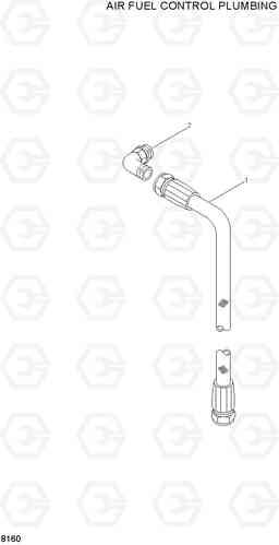 8160 AIR FUEL CONTROL PLUMBING HL780-3, Hyundai