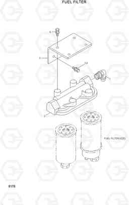 8170 FUEL FILTER HL780-3, Hyundai