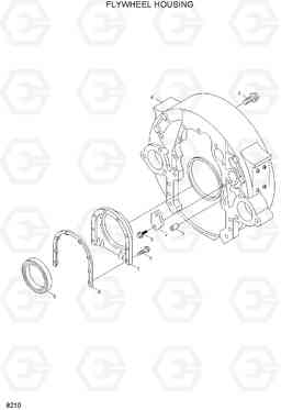 8210 FLYWHEEL HOUSING HL780-3, Hyundai