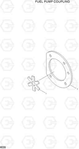 8220 FUEL PUMP COUPLING HL780-3, Hyundai
