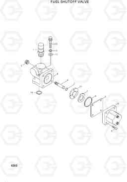 8260 FUEL SHUTOFF VALVE HL780-3, Hyundai