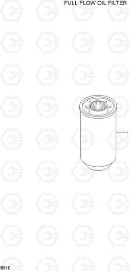 8310 FULL FLOW OIL FILTER HL780-3, Hyundai