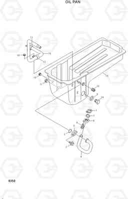 8350 OIL PAN HL780-3, Hyundai