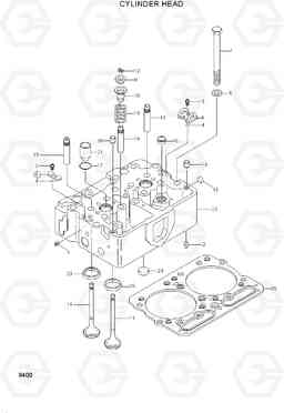 8400 CYLINDER HEAD HL780-3, Hyundai