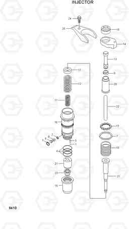 8410 INJECTOR HL780-3, Hyundai