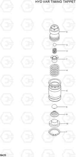 8420 HYD VAR TIMING TAPPET HL780-3, Hyundai