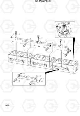 8430 OIL MANIFOLD HL780-3, Hyundai