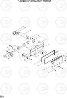 8510 TURBOCHARGER ARRANGEMENT HL780-3, Hyundai