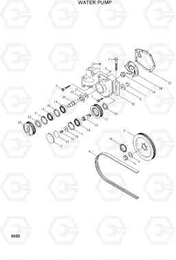 8600 WATER PUMP HL780-3, Hyundai