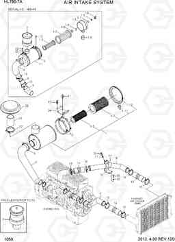 1050 AIR INTAKE SYSTEM HL780-7A, Hyundai