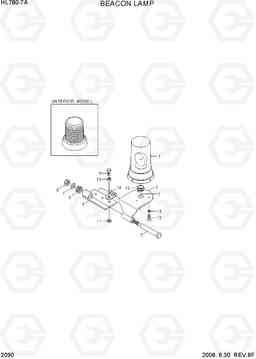 2090 BEACON LAMP HL780-7A, Hyundai