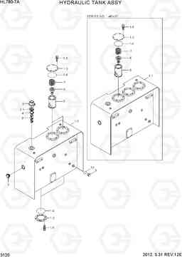 3120 HYDRAULIC TANK ASSY HL780-7A, Hyundai