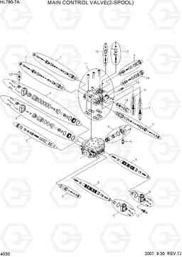 4030 MAIN CONTROL VALVE(2-SPOOL) HL780-7A, Hyundai