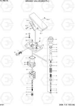 4151 BRAKE VALVE(#0375-) HL780-7A, Hyundai