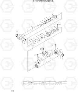 4160 STEERING CYLINDER HL780-7A, Hyundai