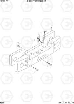 5050 COUNTERWEIGHT HL780-7A, Hyundai
