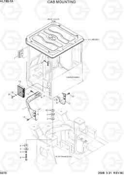 5070 CAB MOUNTING HL780-7A, Hyundai