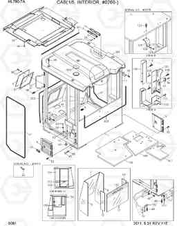 5081 CAB(1/5, INTERIOR, #0260-) HL780-7A, Hyundai