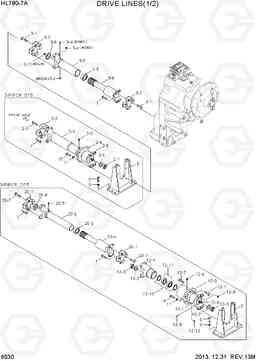 6030 DRIVE LINES(1/2) HL780-7A, Hyundai