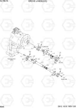 6040 DRIVE LINES(2/2) HL780-7A, Hyundai