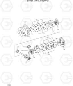 6090 DIFFERENTIAL GROUP 2 HL780-7A, Hyundai