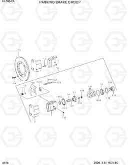 6120 PARKING BRAKE GROUP HL780-7A, Hyundai